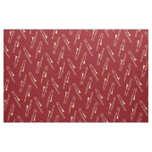 Trombones Music Musician Room Decor Red Stof (Fat Quarter)