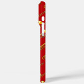 Trombonetekening Case-Mate iPhone Case (Achterkant / Links)
