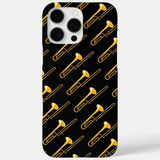 Trombonetekening Case-Mate iPhone Case (Achterkant)