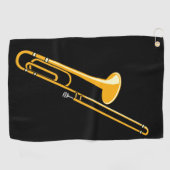 Trombonetekening Golfhanddoek (Horizontaal)