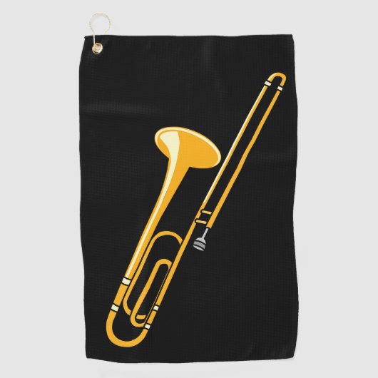 Trombonetekening Golfhanddoek (Voorkant)