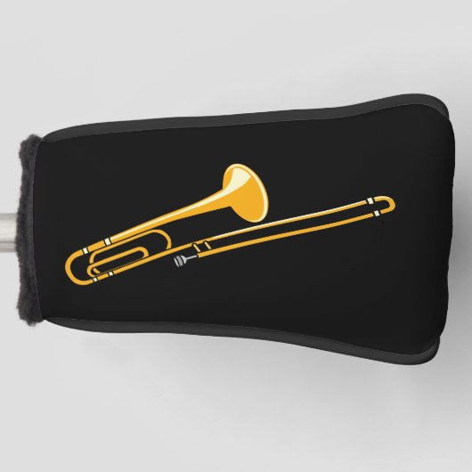 Trombonetekening Golfheadcover (Voorkant)