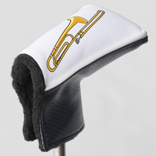 Trombonetekening Golfheadcover (3/4 voorkant)