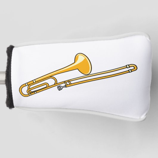 Trombonetekening Golfheadcover (Voorkant)