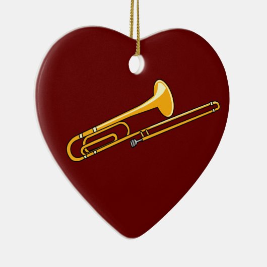 Trombonetekening Keramisch Ornament (Rechts)