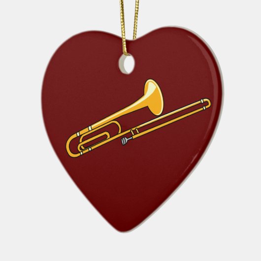 Trombonetekening Keramisch Ornament (Links)