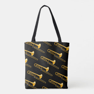 Trombonetekening Tote Bag