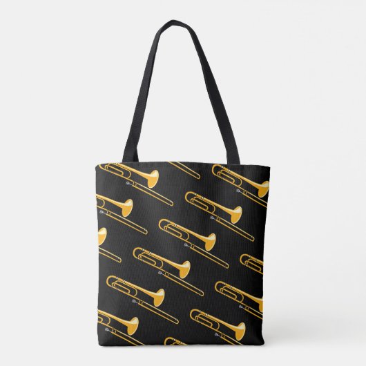 Trombonetekening Tote Bag (Achterkant)
