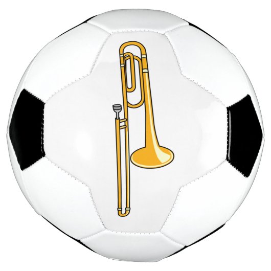 Trombonetekening Voetbal (Gedraaid)