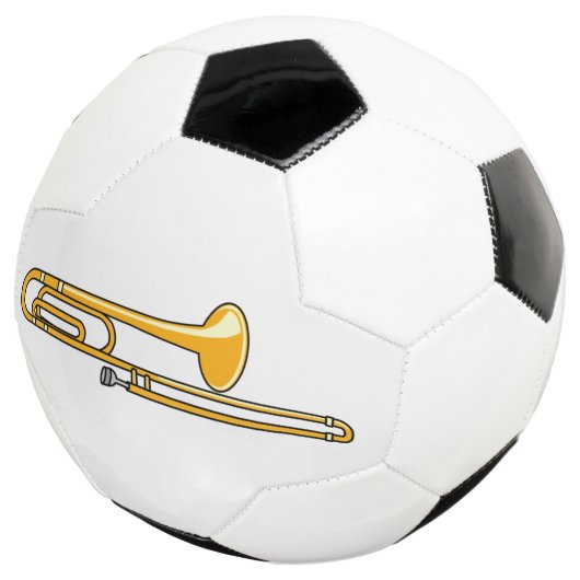 Trombonetekening Voetbal (Drie kwart)