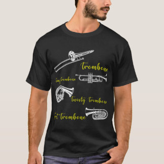 Trombonist Alle soorten trombone T-shirt