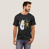 Trombonist Cat - Trombone Speler Muziek Liefhebber T-shirt (Voorkant volledig)