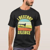 Trombonist Funny I Destroy Silence Trombone Player T-shirt (Voorkant)