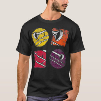 Trombonist Gift Retro Music Trombone T-shirt