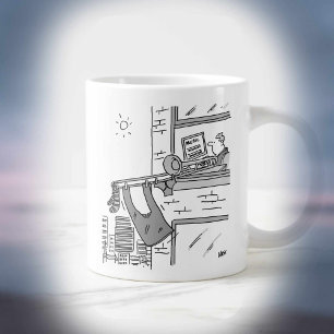 Trombonist Hangs zijn wasbeurt uit Grote Koffiekop