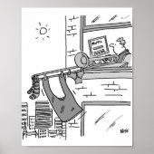 Trombonist Hangs zijn wasbeurt uit Poster (Voorkant)
