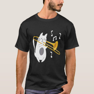Trombonist Kat - Trombone Speler Muziek Liefhebber T-shirt
