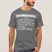 Trombonist naamwoord definitie trombone speler sar t-shirt (Voorkant)