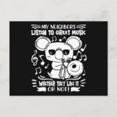 Trombonist Trombone Player Koala With Trombone Briefkaart (Voorkant)