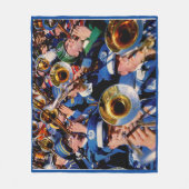 tromboombok AKA band geeks wild Fleece Deken (Voorkant)