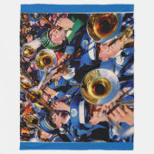 tromboombok AKA band geeks wild Fleece Deken (Voorkant)