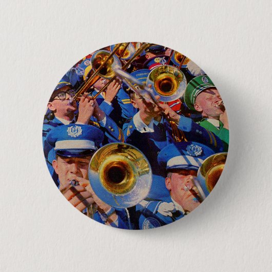tromboombok AKA band geeks wild Ronde Button 5,7 Cm (Voorkant)