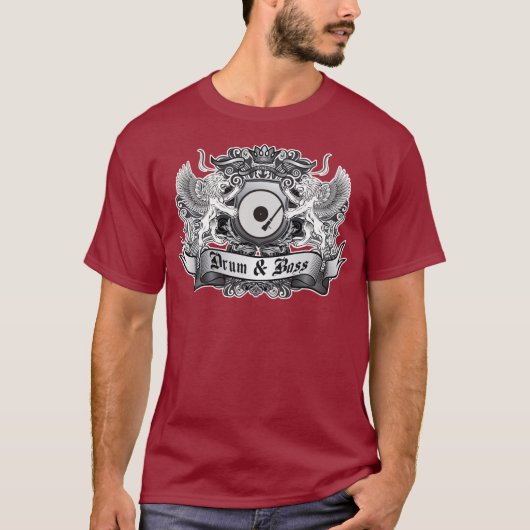Trommel & Bass Crest T-shirt (Voorkant)