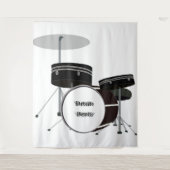 Trommel Beats Tapijt Wandkleed (Voorkant)