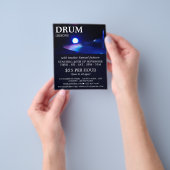Trommel, drumlessons Adverteren brochure (Hand)