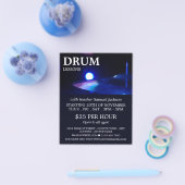 Trommel, drumlessons Adverteren brochure (Enkel)