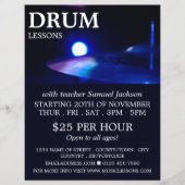 Trommel, drumlessons Adverteren brochure (Voorkant)
