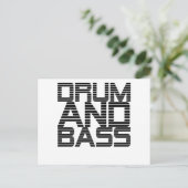Trommel en Bass Briefkaart (Staand voorkant)