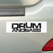 Trommel en Bass Bumpersticker (Op auto)