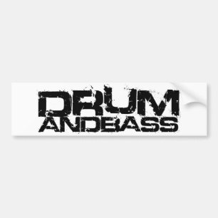 Trommel en Bass Bumpersticker