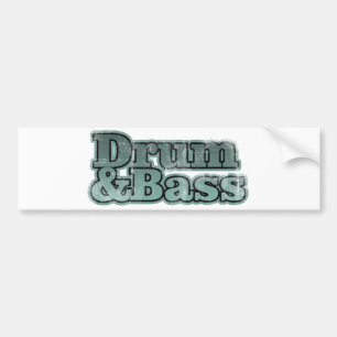 Trommel en Bass Bumpersticker