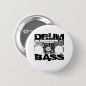 Trommel en Bass Ronde Button 5,7 Cm (Voorkant /achterkant)