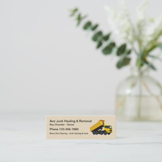 Trommel en eenvoudig ontwerp verwijderen mini visitekaartje (Staand voorkant)