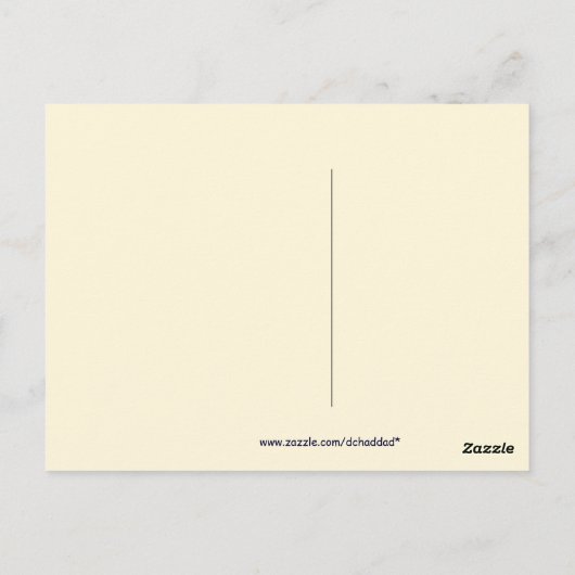  trommel en lint - Briefkaart (Achterkant)