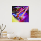 Trommel- en rondetiketten op basis van planten poster (Keuken)