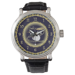 Trommel ingesteld op 01 ~ Musical Scroll ~ Gold/Na Horloge