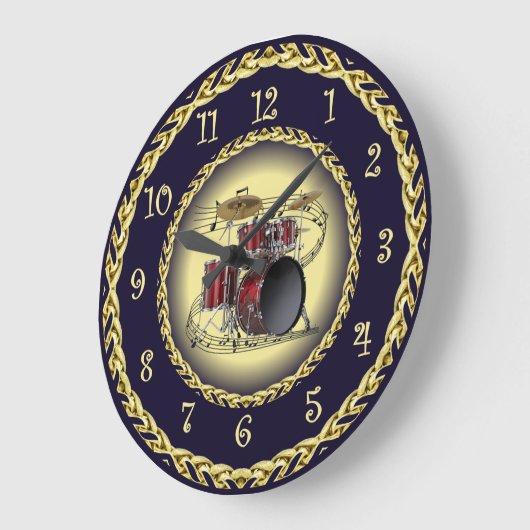 Trommel ingesteld op 02 ~ Musical Scroll ~ Gold/Na Grote Klok (Hoek)