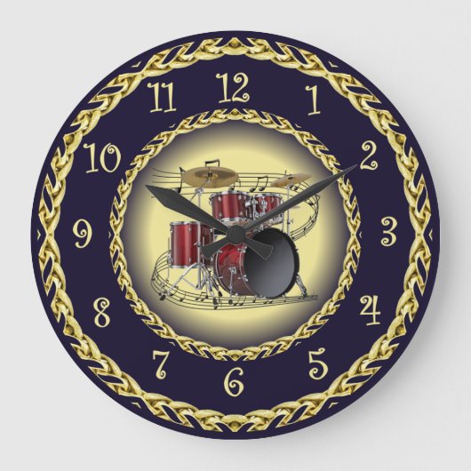 Trommel ingesteld op 02 ~ Musical Scroll ~ Gold/Na Grote Klok (Voorkant)
