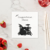 Trommel instellen Aangepast gefeliciteerd Servet (Insitu)