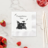 Trommel instellen Aangepast gefeliciteerd Servet (Insitu)