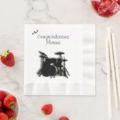 Trommel instellen Aangepast gefeliciteerd Servetten (Insitu)