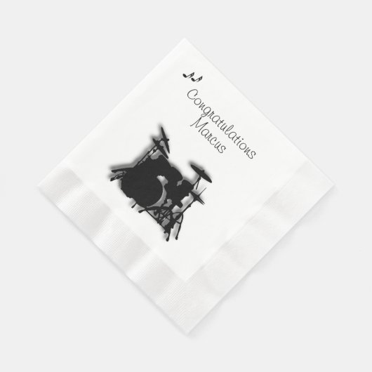 Trommel instellen Aangepast gefeliciteerd Servetten (Hoek)