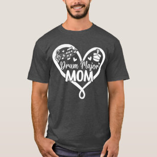 Trommel Majoor Moeder Hart Trommel Majoor Moeder T T-shirt