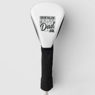 Trommel Majoor Vader Vintage Muzieksjabloon_1 Golfheadcover