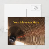 Trommel of drummer Cymbal Afbeelding Briefkaart (Voorkant / Achterkant)