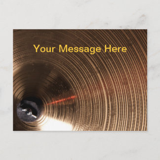 Trommel of drummer Cymbal Afbeelding Briefkaart